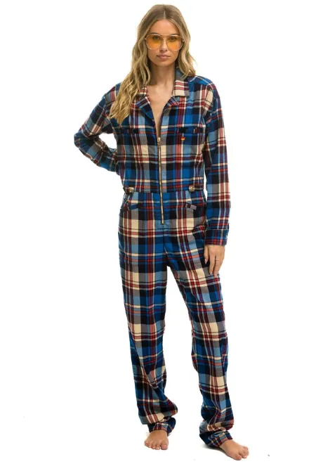 Plaid Flight Suit